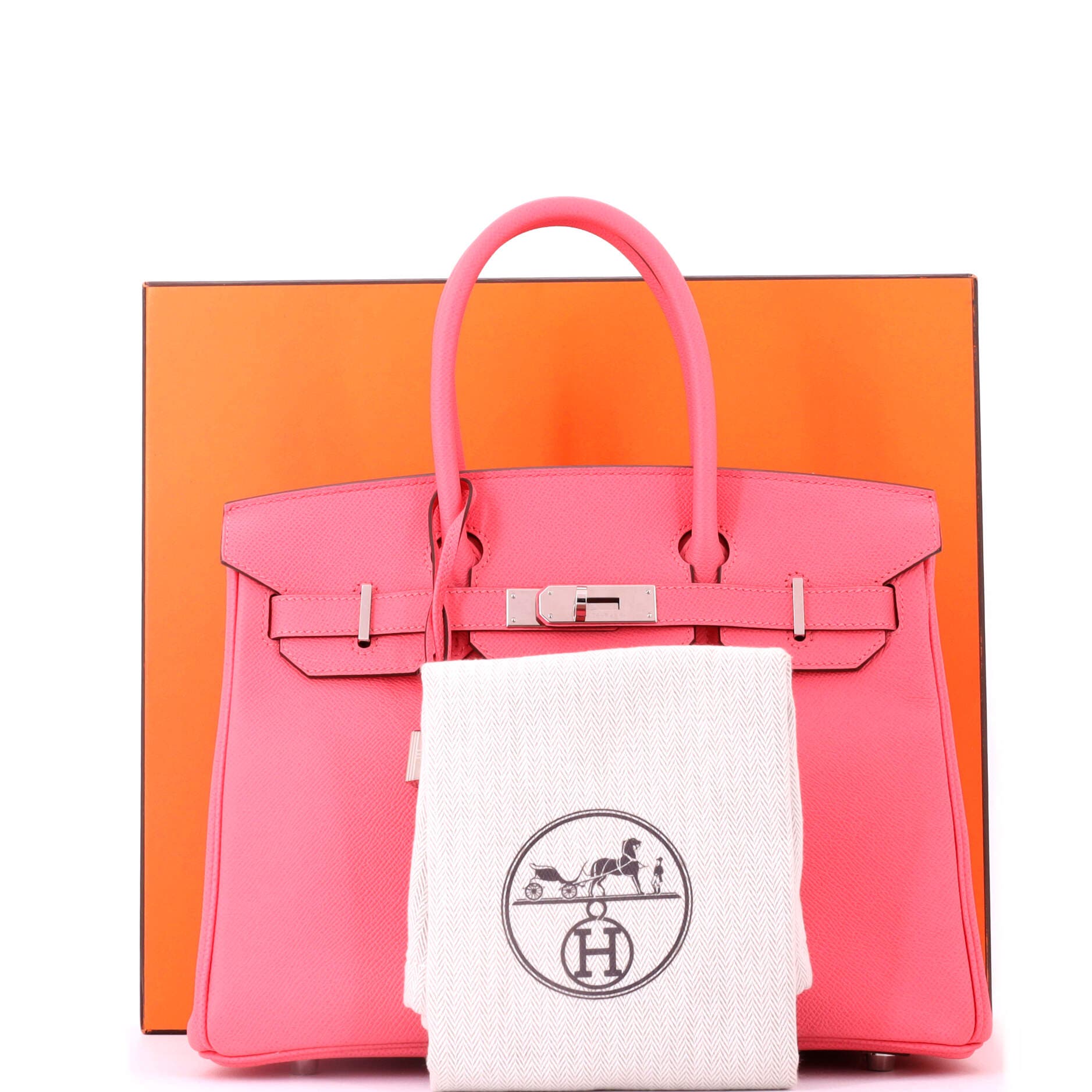 Pre-Owned Hermes Birkin Handbag Pink Epsom with Palladium Hardware 30, Alternate, color, Rose Azalee