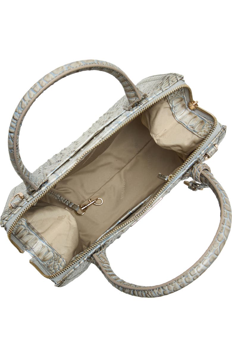 Brahmin Caroline Croc Embossed Leather Satchel, Alternate, color,