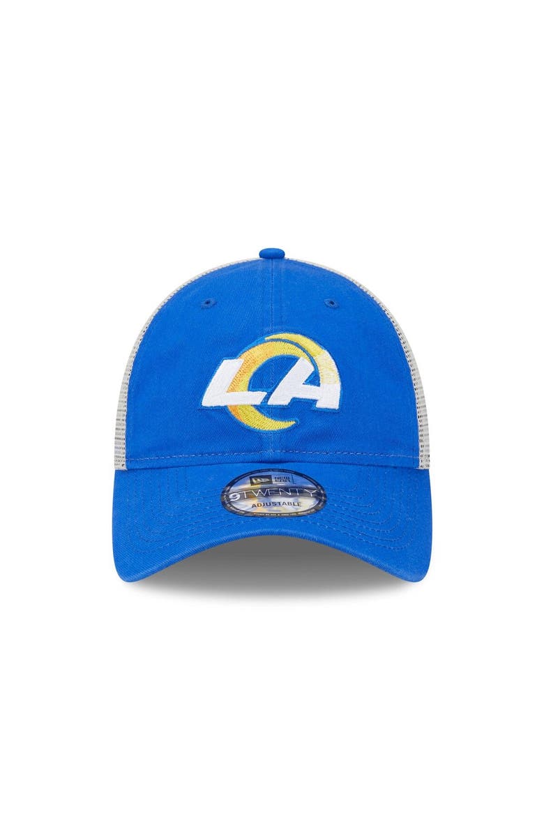 New Era Men's New Era Royal/Natural Los Angeles Rams Loyal 9TWENTY Trucker Hat, Alternate, color, Royal