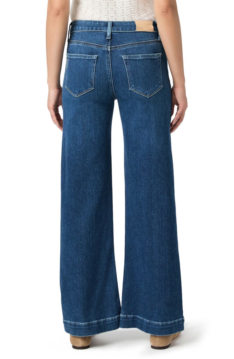 PAIGE Leenah High Waist Wide Leg Jeans, Alternate, color, Vntn Breez