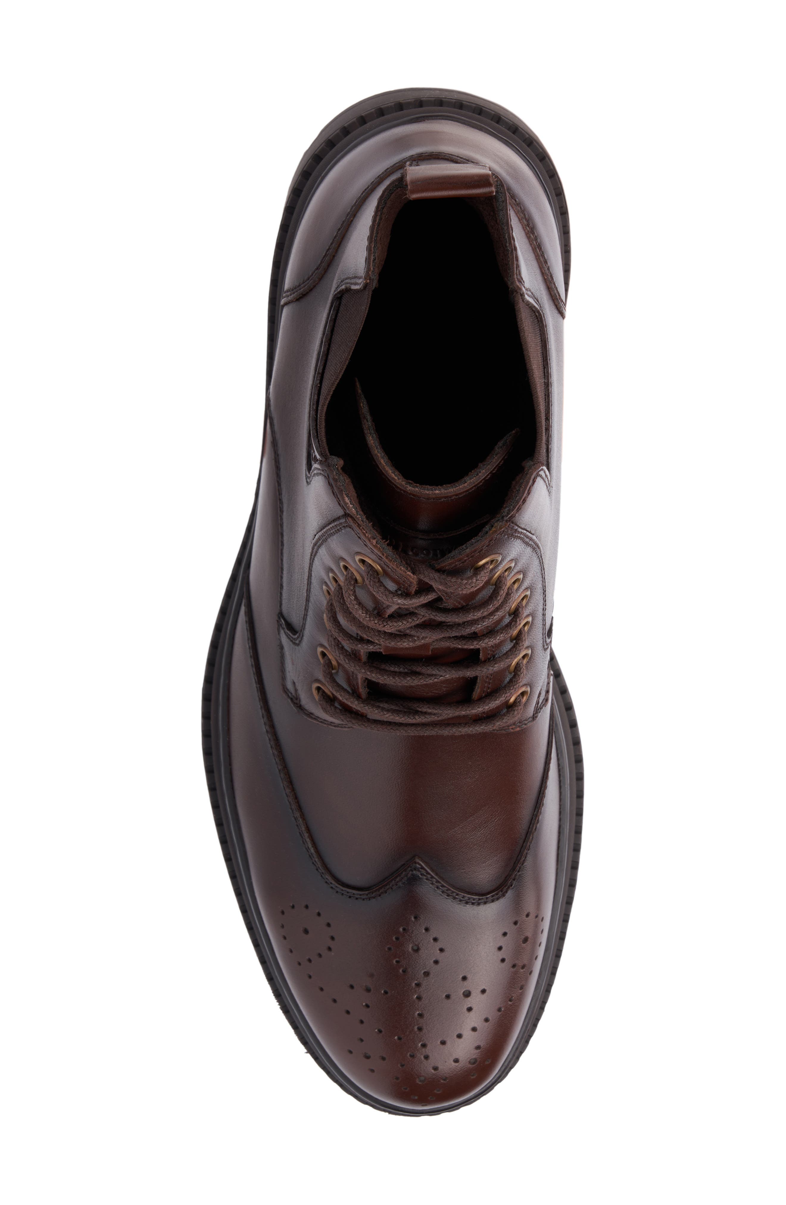 Devon Lace-Up Boot, Alternate, color, COGNAC