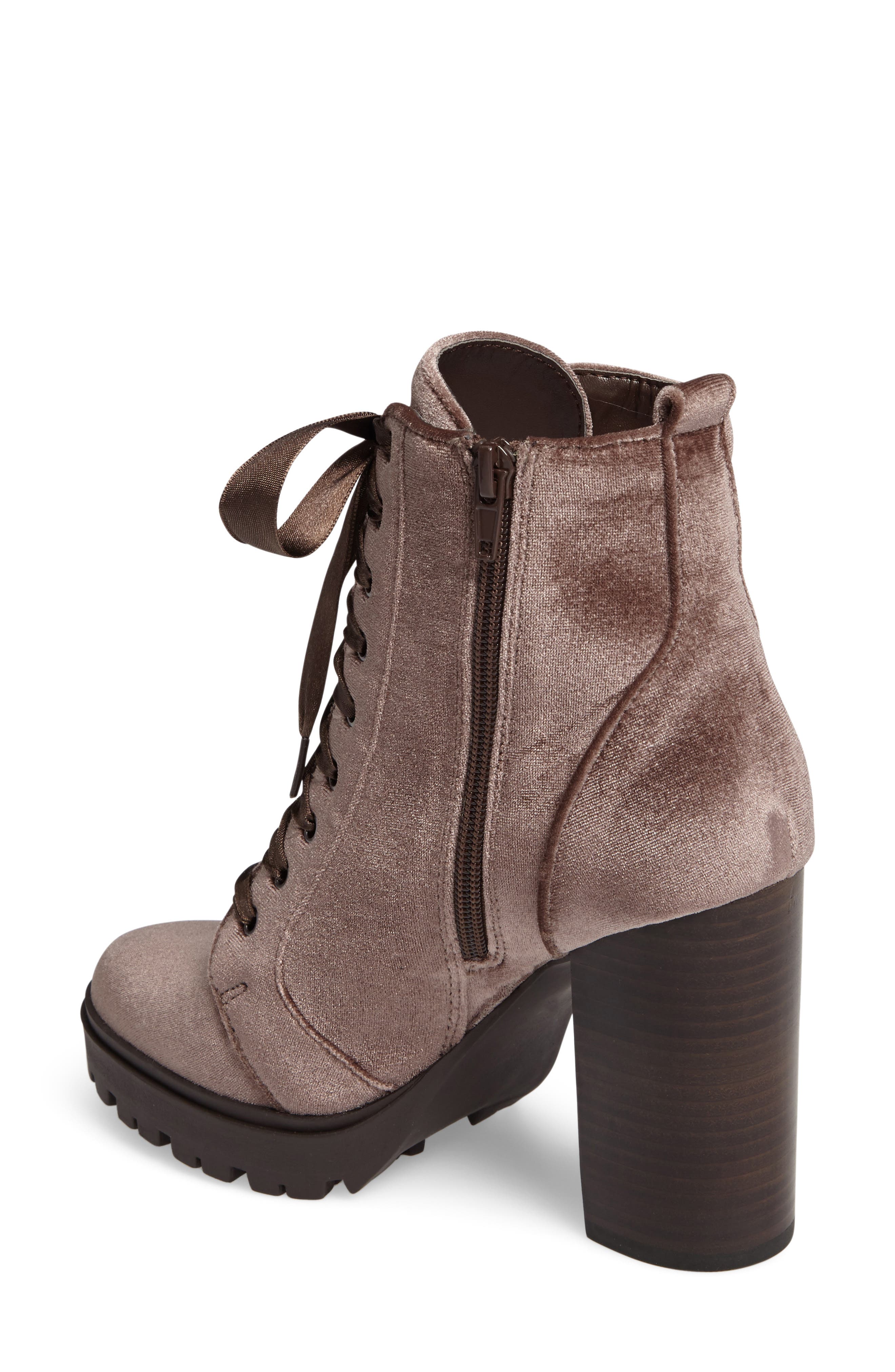 Laurie Platform Bootie, Alternate, color, TAUPE VELVET
