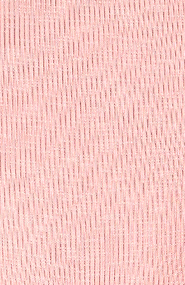 Bobo Choses Sunflower Stretch Cotton Rib Bodysuit, Alternate, color, Light Pink