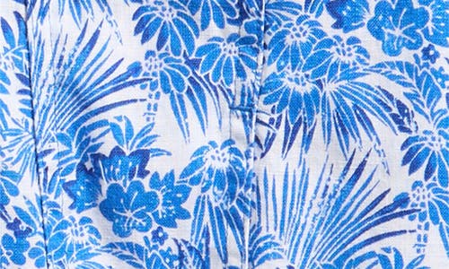 Shop Tommy Bahama Fantastic Fronds Linen Jacket In Blue/white