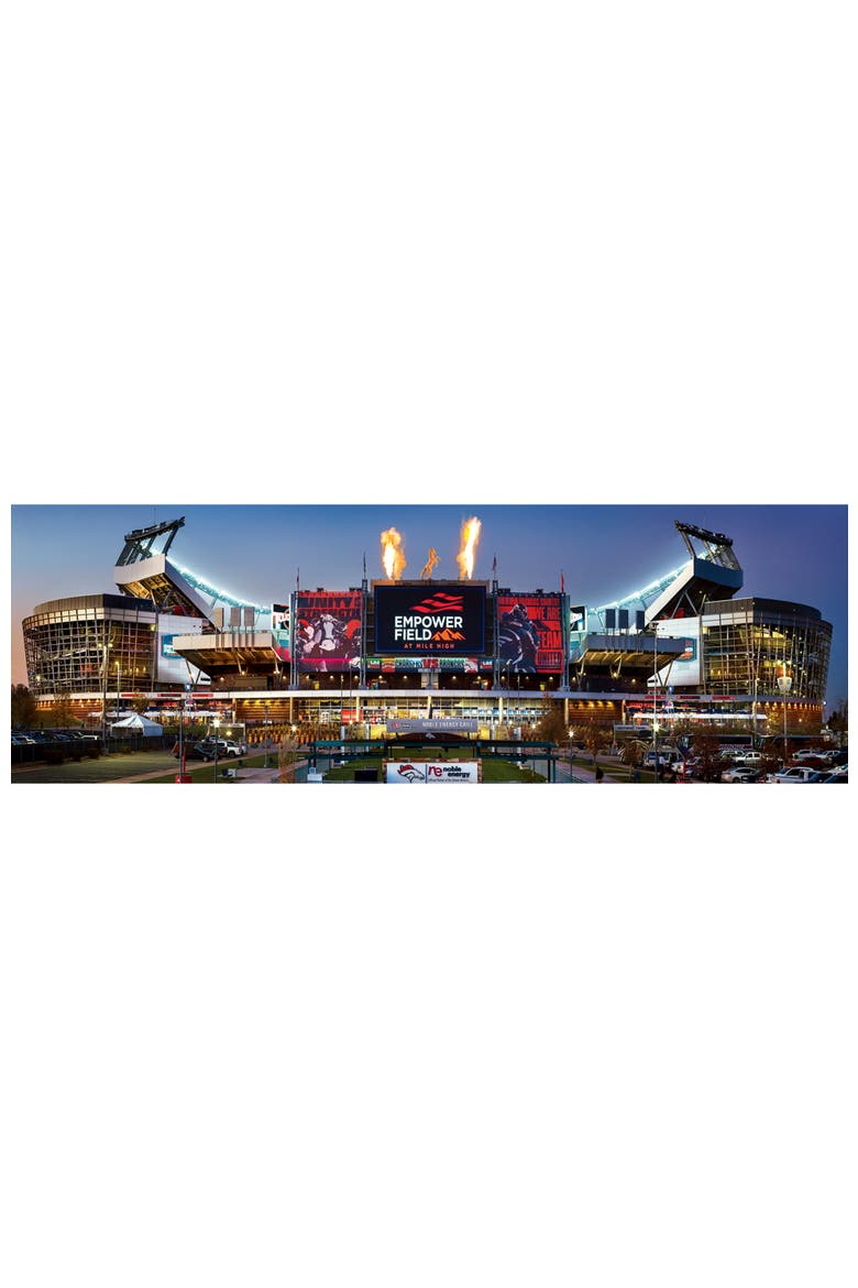 Denver Broncos 1000pc Panoramic Puzzle, Alternate, color, Multicolor