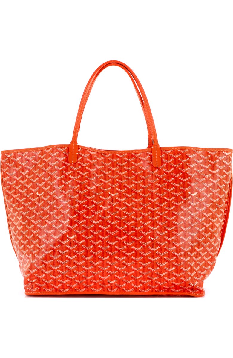 Pre-Owned Goyard Anjou Reversible Tote Coated Canvas GM, Main, color, Orange