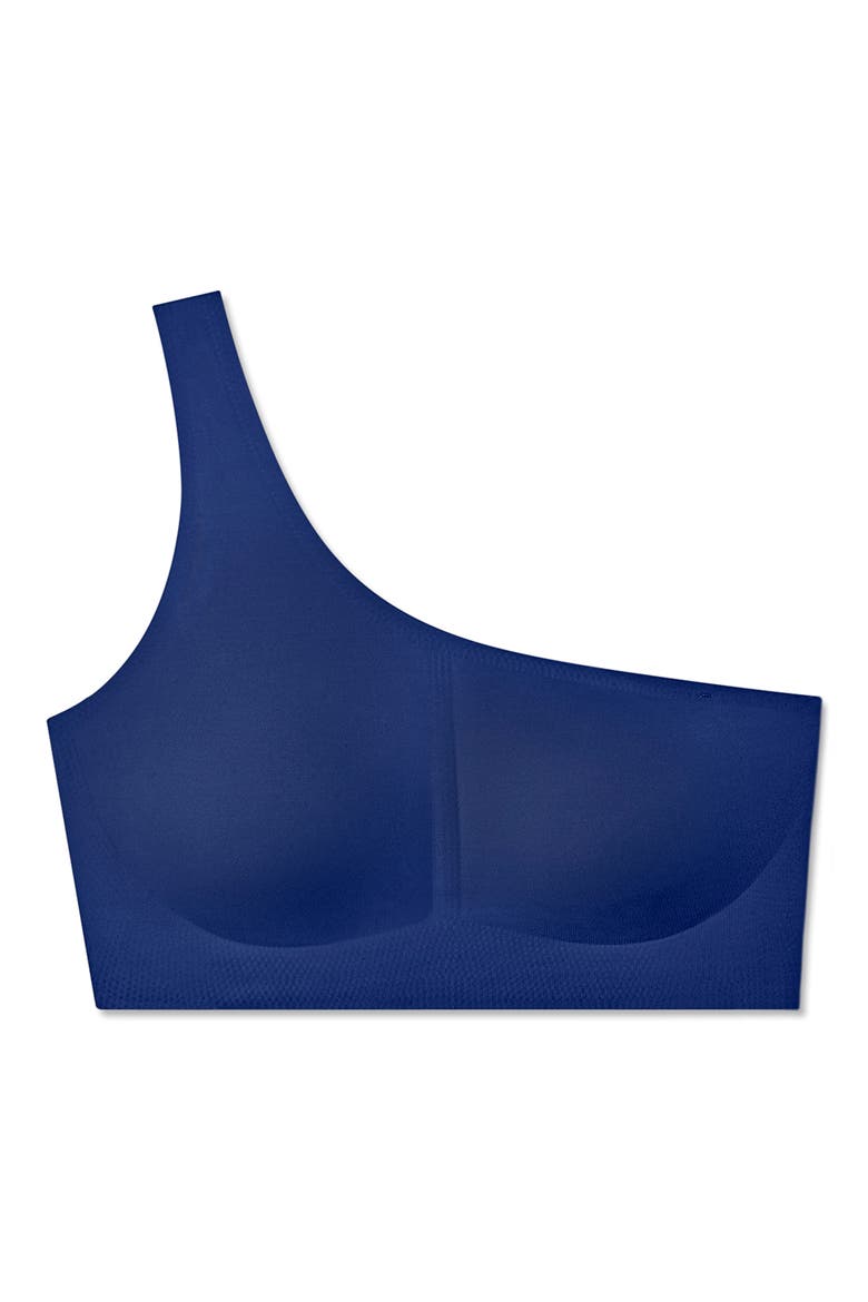 True Body One-Shoulder Bra, Alternate, color, MAZARINE