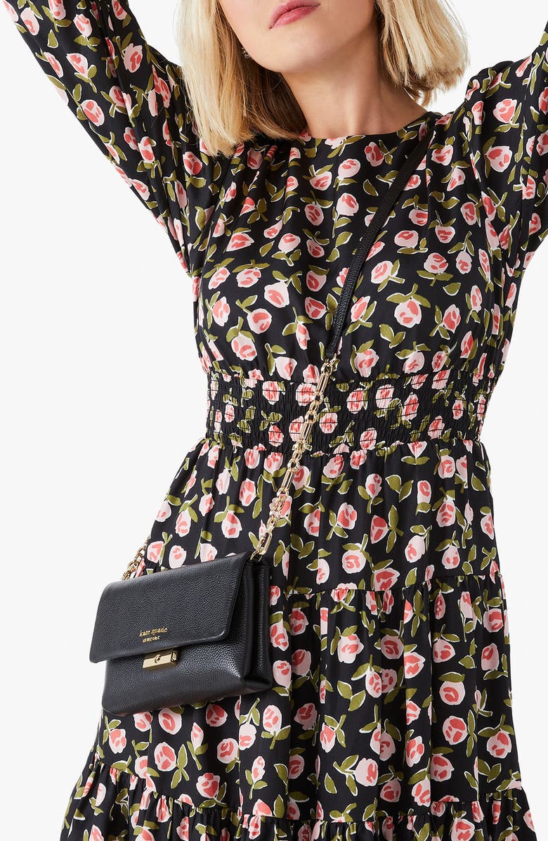 Kate Spade New York carlyle pebbled leather crossbody wallet, Alternate, color, 