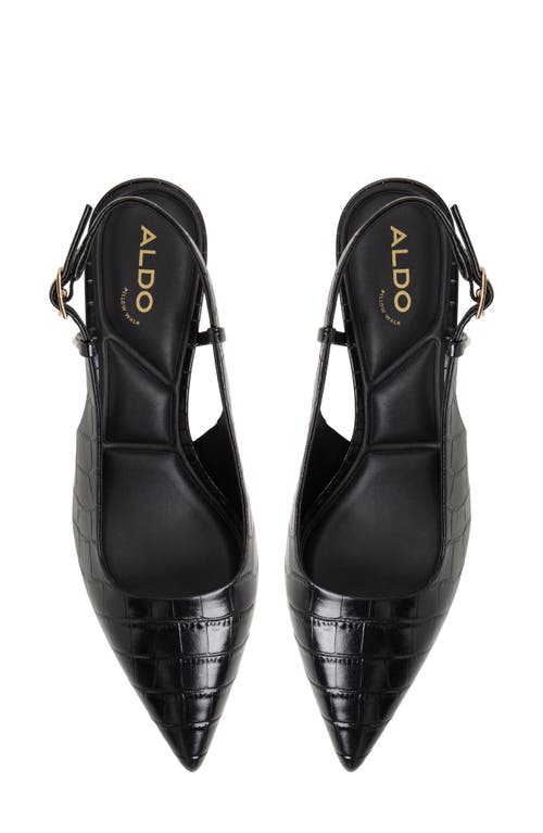 Aldo Adan Pointed Toe Slingback Pump In Black