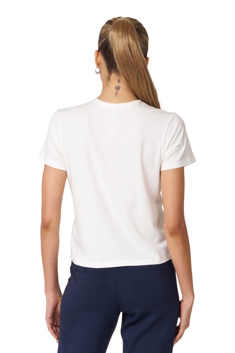 Rebody Essentials Short Sleeve Crop Tee, Alternate, color, White