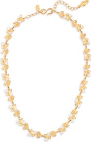 Kenneth Jay Lane Faux Pearl Collar Necklace
