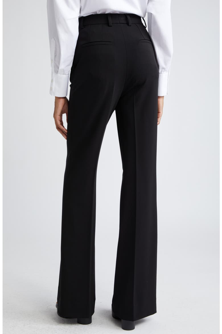Knit Flare Leg Trousers, Alternate, color, N0000NERO