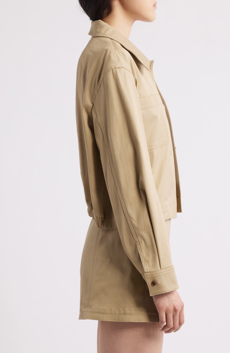 Theory Hooded Crop Jacket, Alternate, color, Trnch