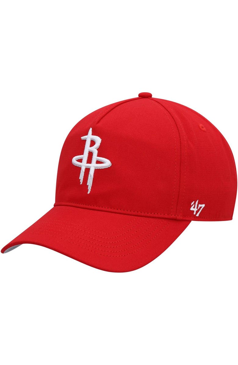 '47 Men's '47 Red Houston Rockets Hitch Snapback Hat, Main, color, Red