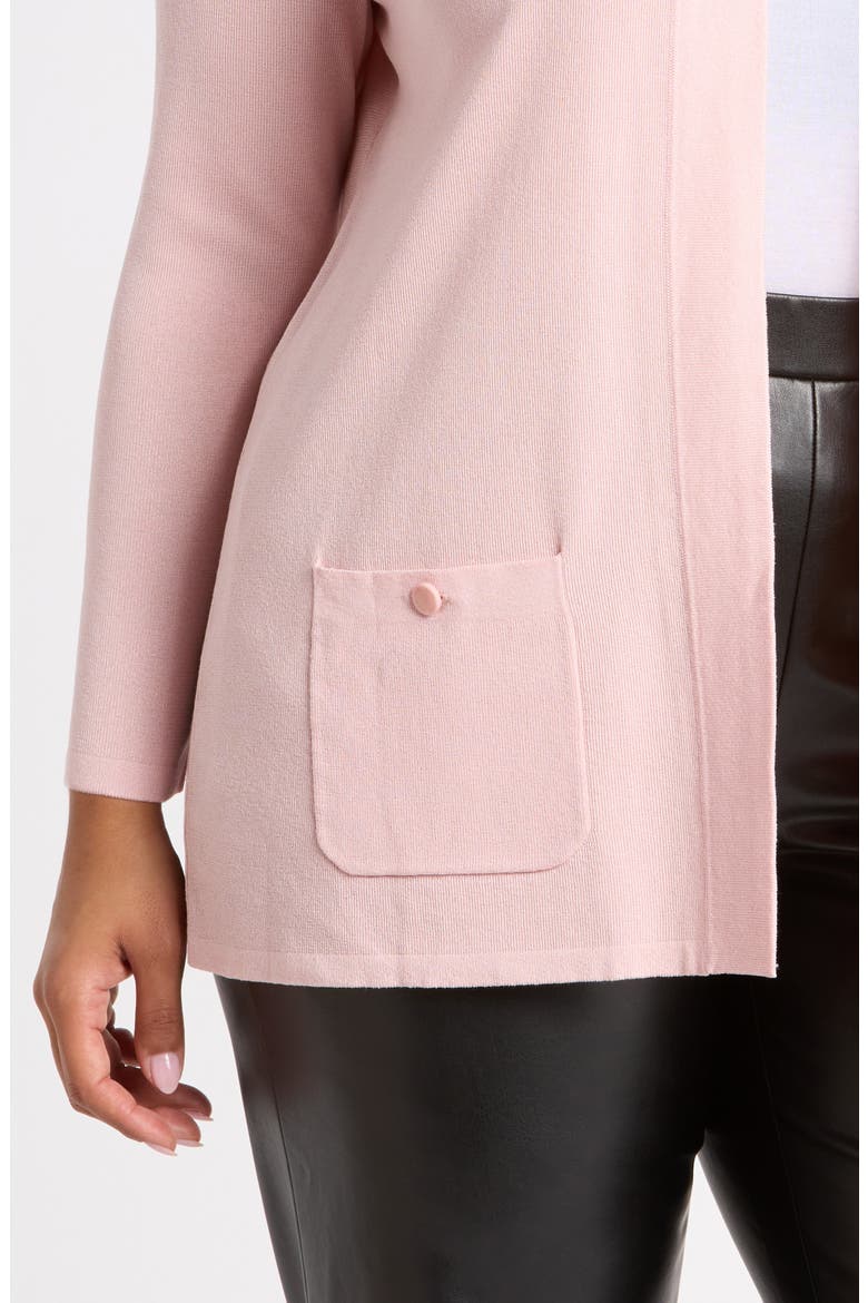 Malibu Open Front Cardigan, Alternate, color, PINK BLUSH