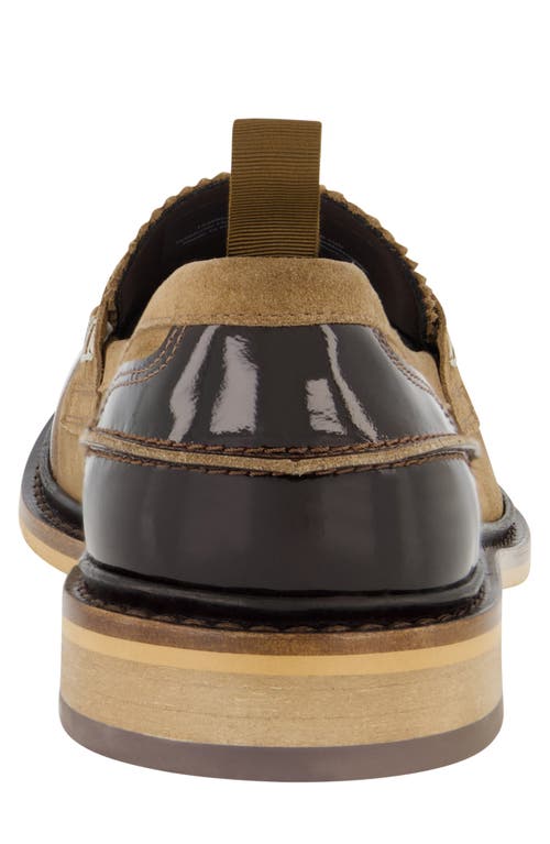 Karl Lagerfeld Paris White Label Penny Loafer In Cognac