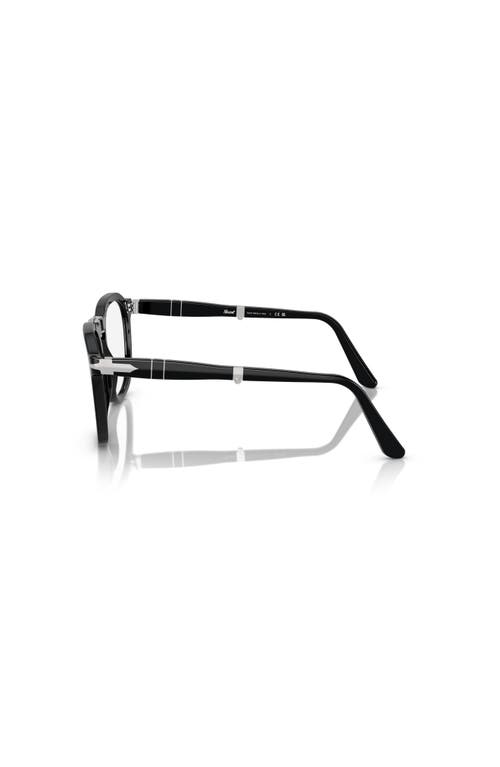 Persol 52mm Square Optical Glasses In Black