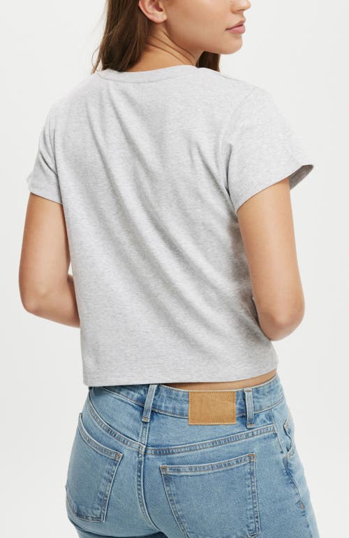 Cotton On The One Rib Crewneck T-shirt In Grey Marle