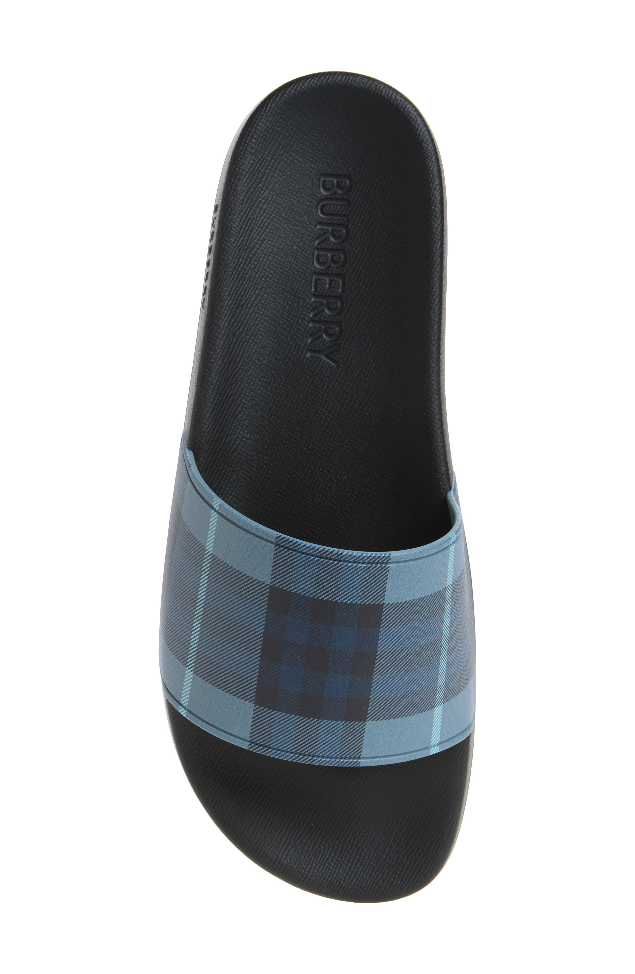 Furley Check Slide Sandal, Alternate, color, ARCTIC BLUE IP CHECK