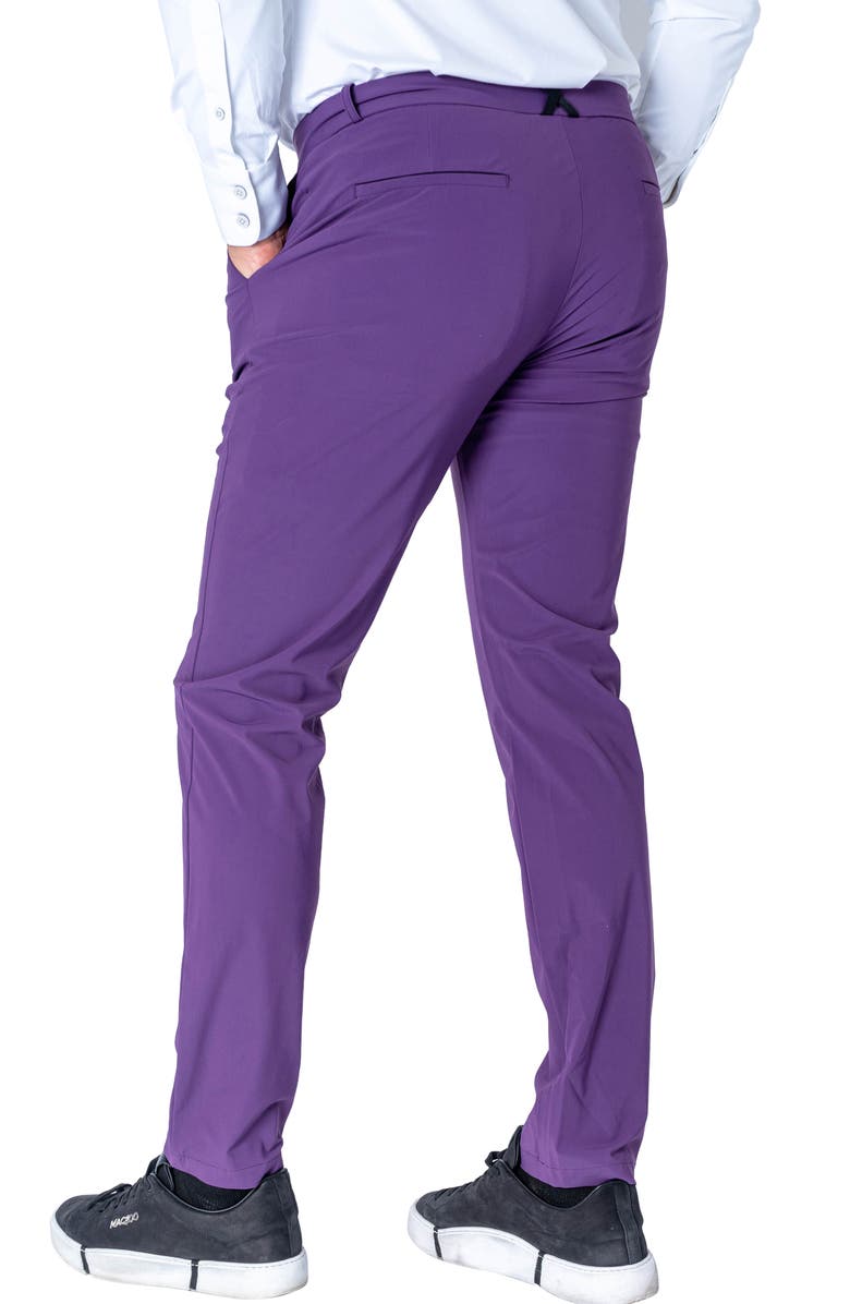 Maceoo Slim Fit Pants, Alternate, color, Purple