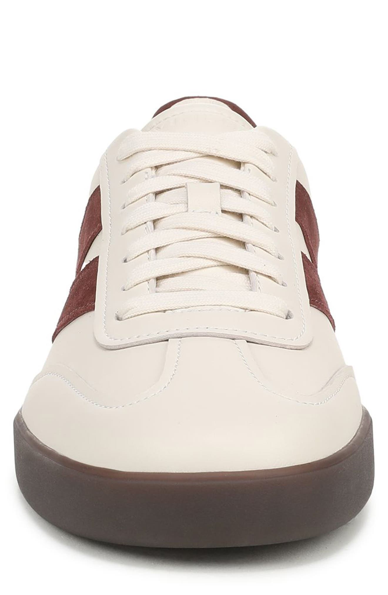 Oasis Sneaker, Alternate, color, PEBBLE WHITE/ CHOCOLATE PLUM