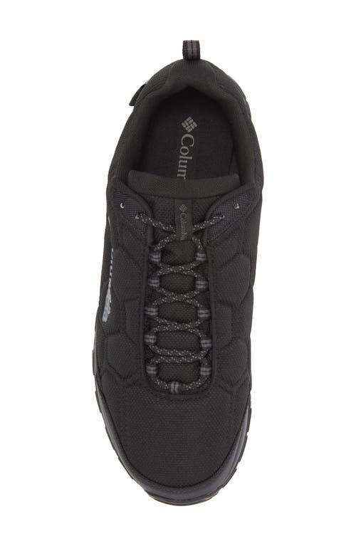 Columbia Firecamp Iii Waterproof Hiking Shoe In Black/dark Grey