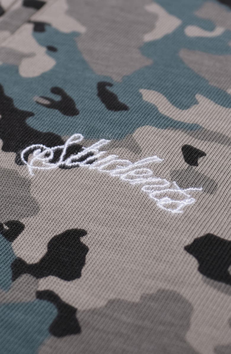 STUDENTS Gunnison Camo Long Sleeve Cotton Zip Polo, Alternate, color, Camo