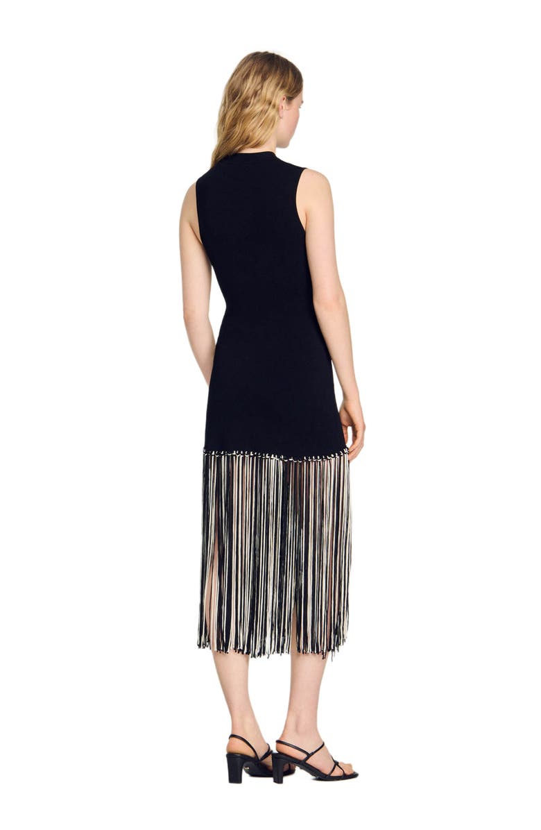 SANDRO Fringed dress, Alternate, color, 