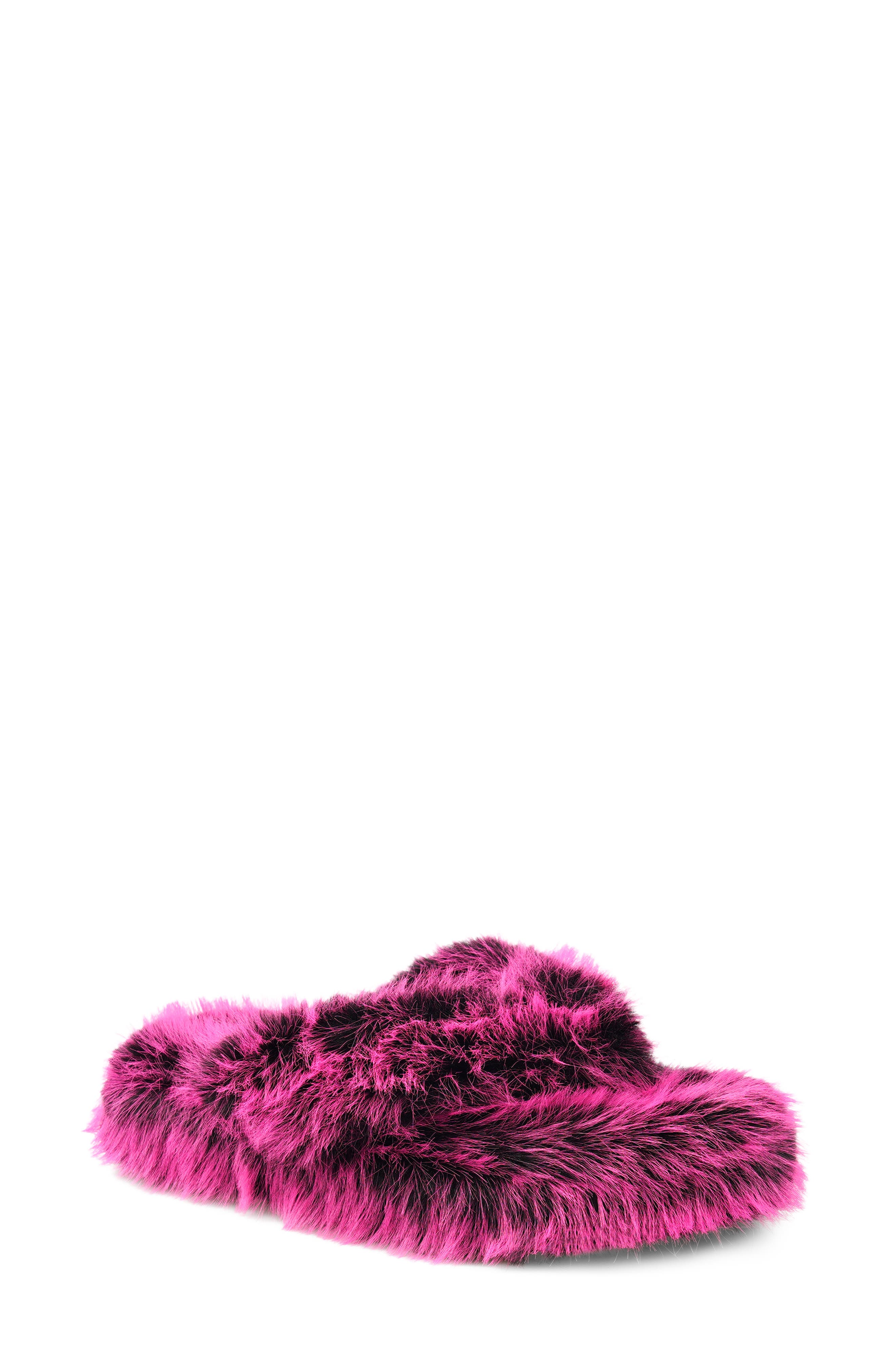 ZIGI Whimzy Faux Fur Slipper, Main, color, Fuchsia Faux