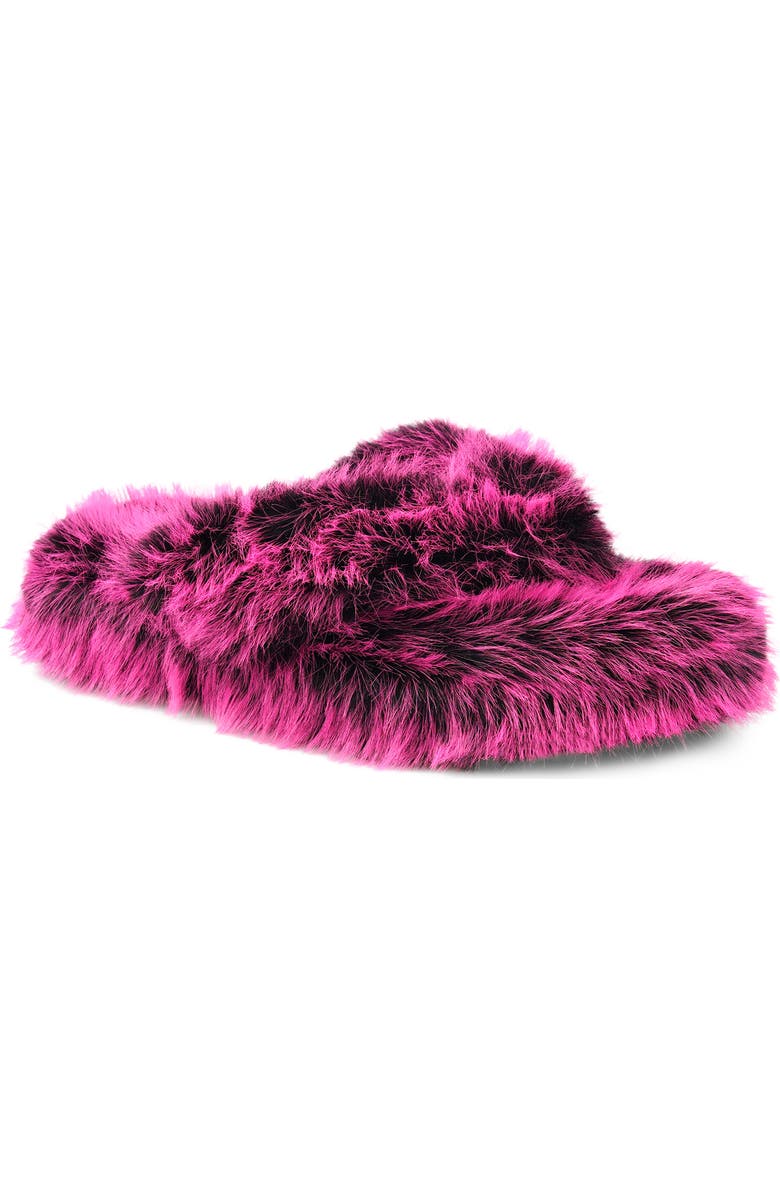 ZIGI Whimzy Faux Fur Slipper, Main, color, Fuchsia Faux