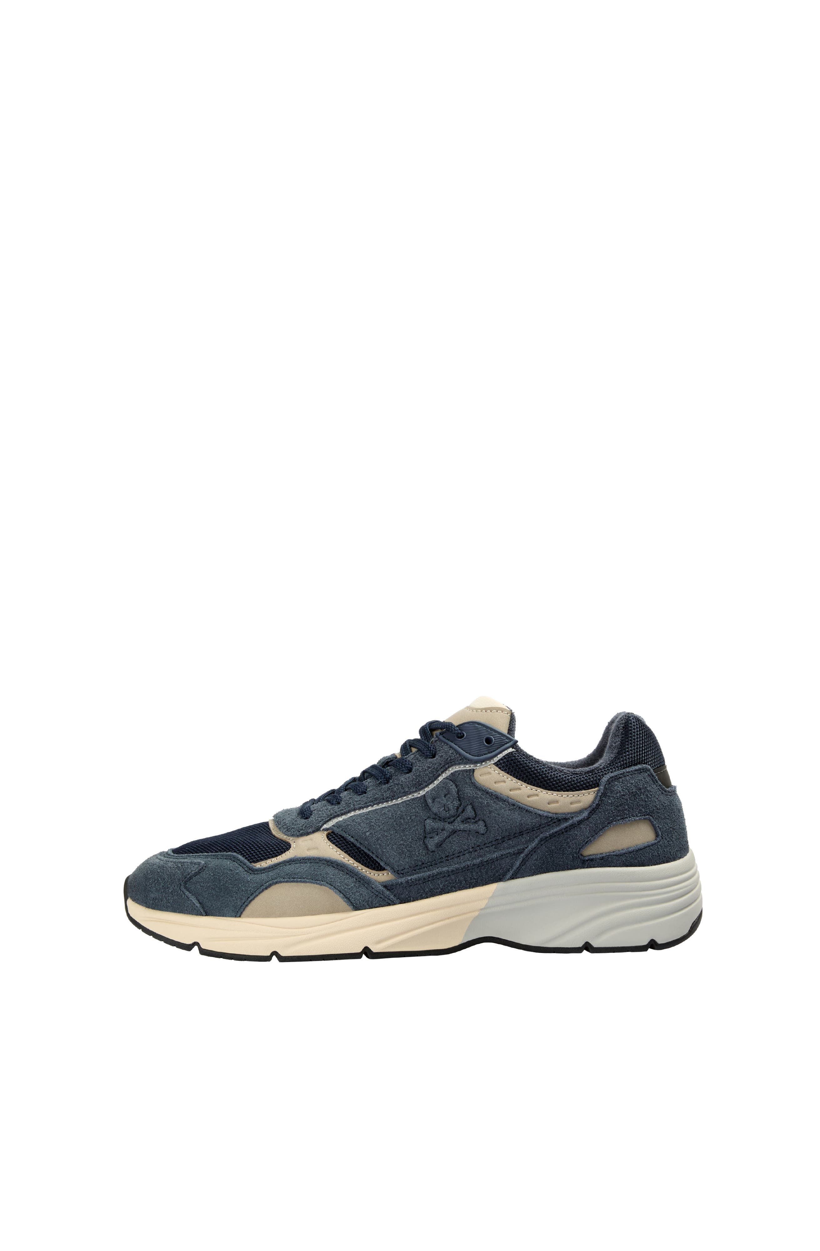 Suede Sneakers with Sports Sole, Alternate, color, Navy