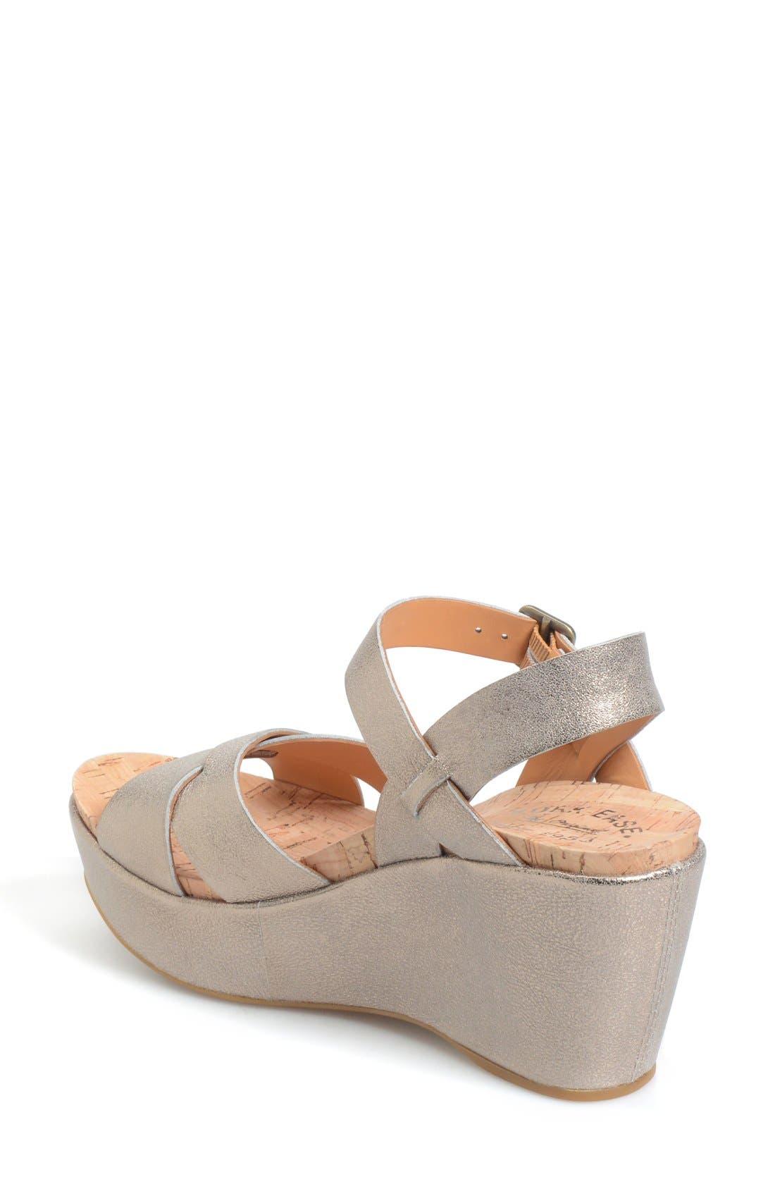 Ava 2.0 Platform Wedge Sandal, Alternate, color, SOFT GOLD METALLIC