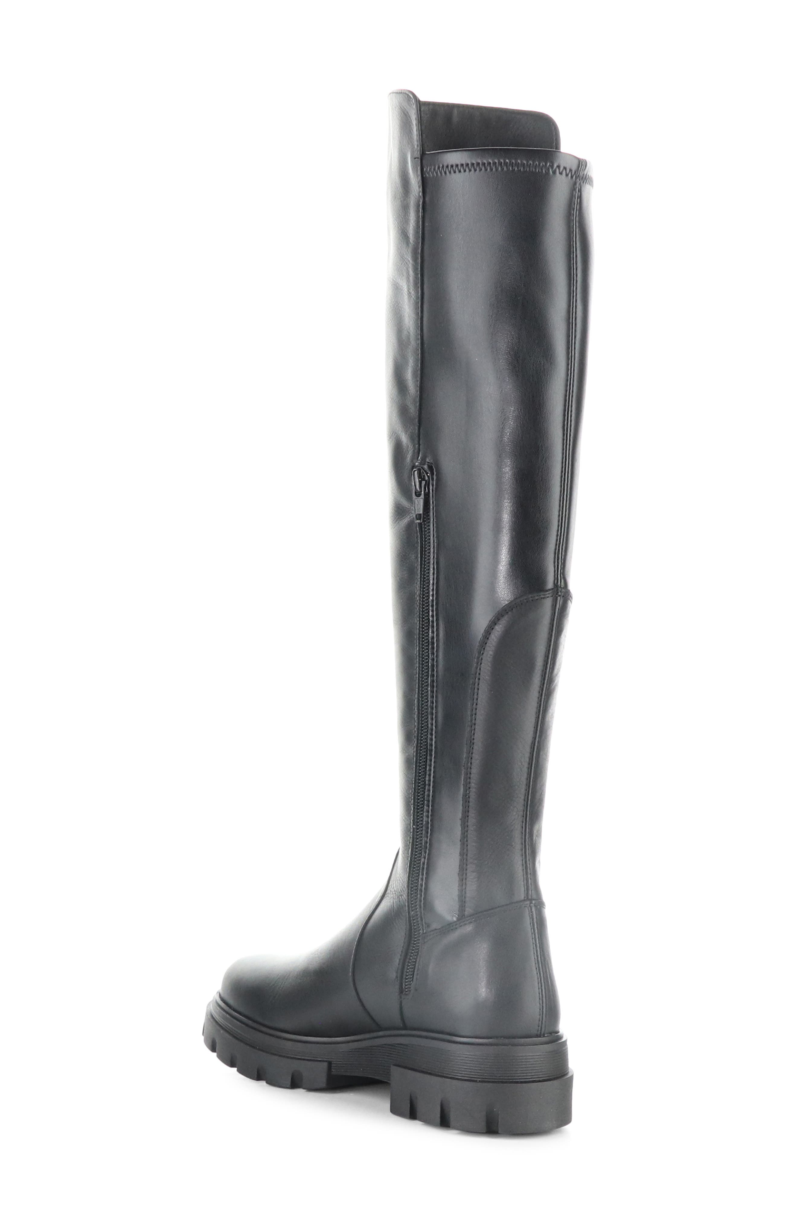 Bos. & Co. Fifth Waterproof Knee High Boot, Alternate, color, Black Feel/ Nappa Stretch