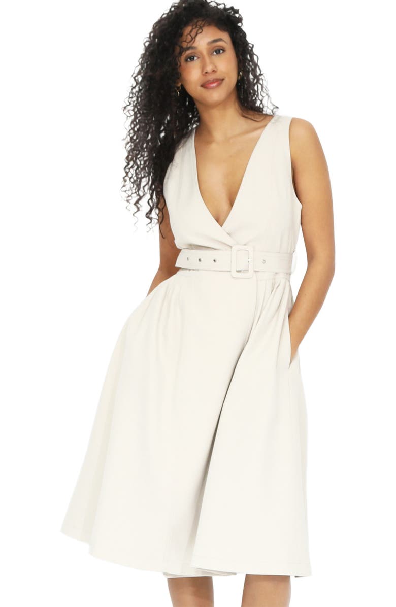 Belle & Bloom Miss Independence Midi Dress, Alternate, color, Sand