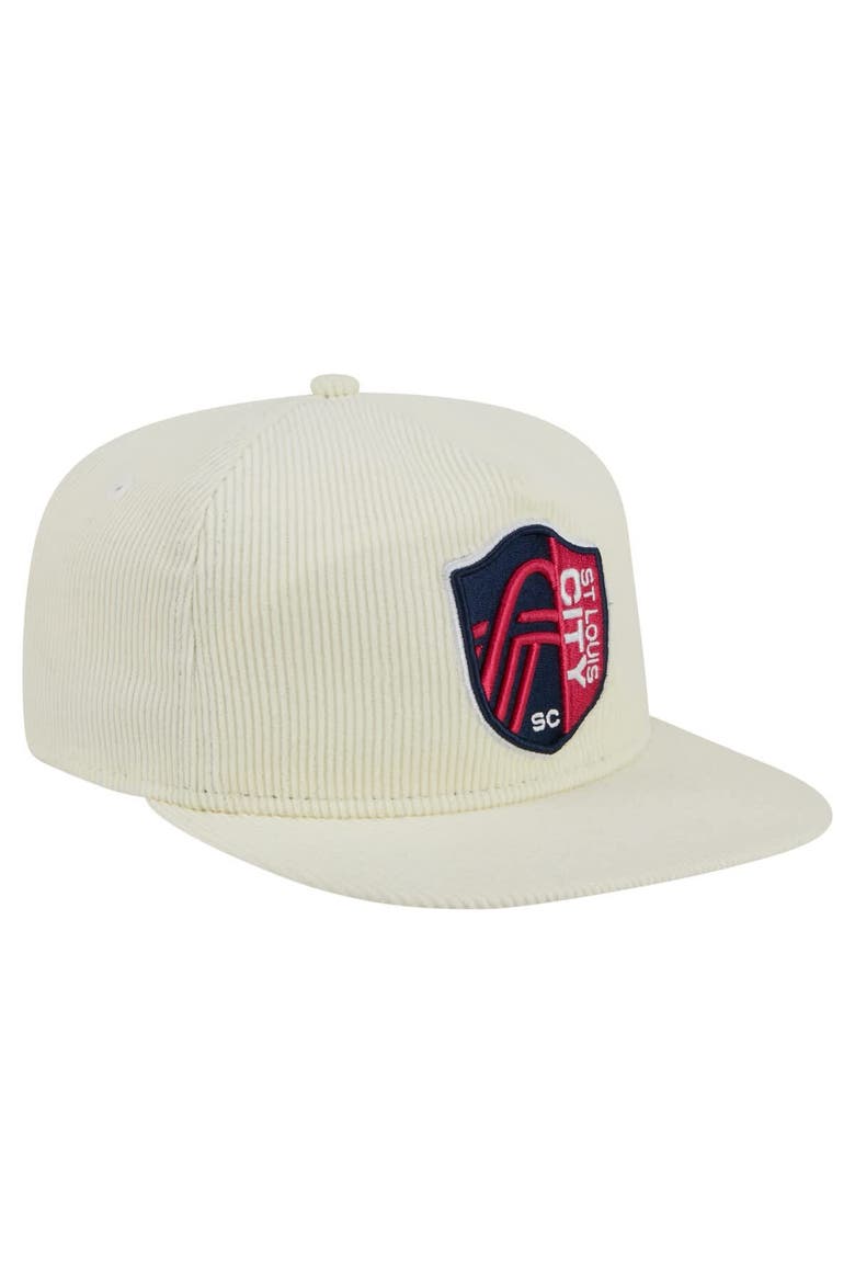Men's New Era  Cream St. Louis City SC 2025 Kickoff Snapback Golfer Hat, Alternate, color, Cream