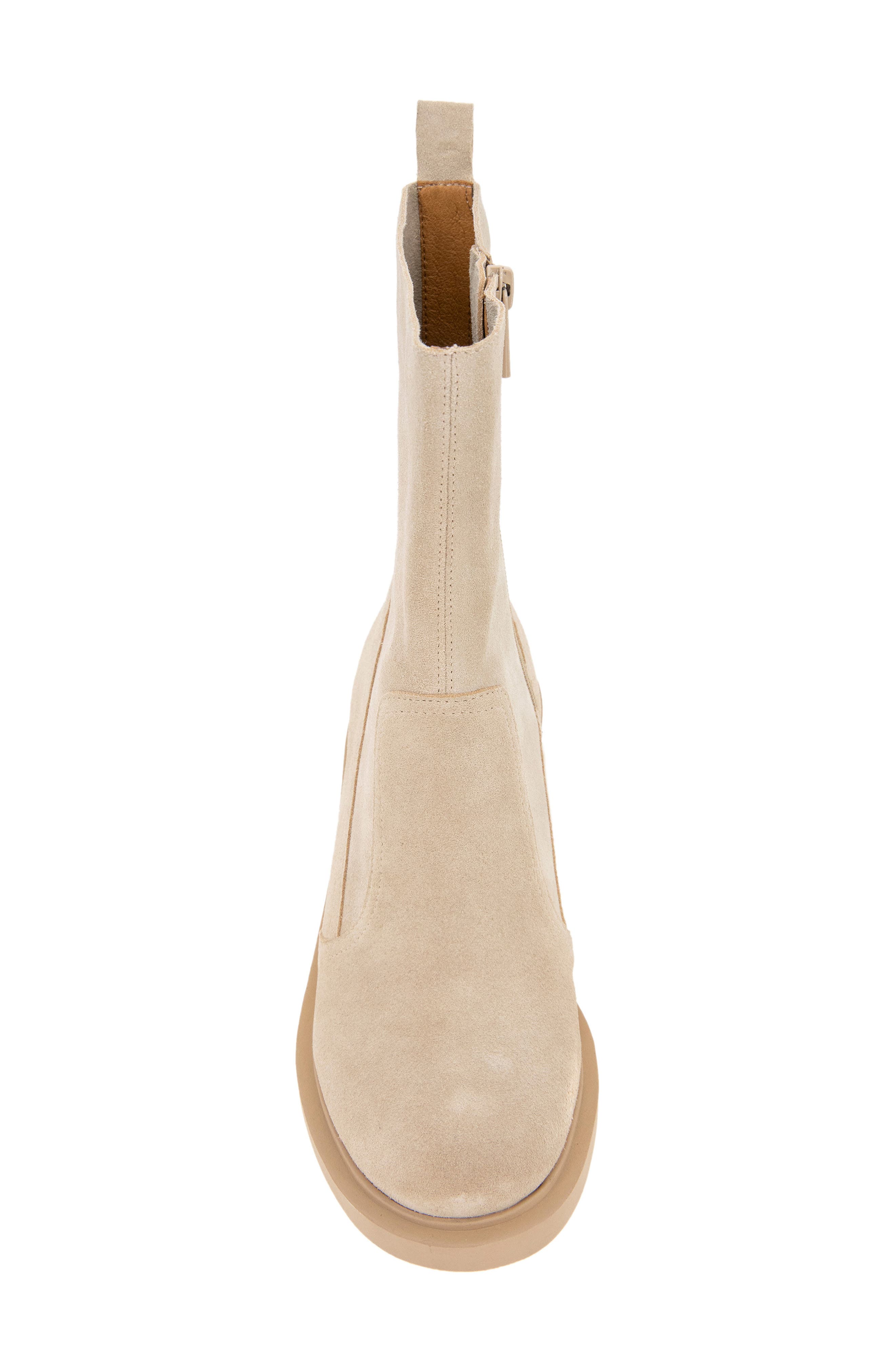 André Assous Gloria Water Resistant Boot, Alternate, color, Sesame