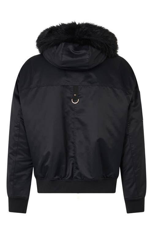 Moose Knuckles Denali Bomber Jacket In Black