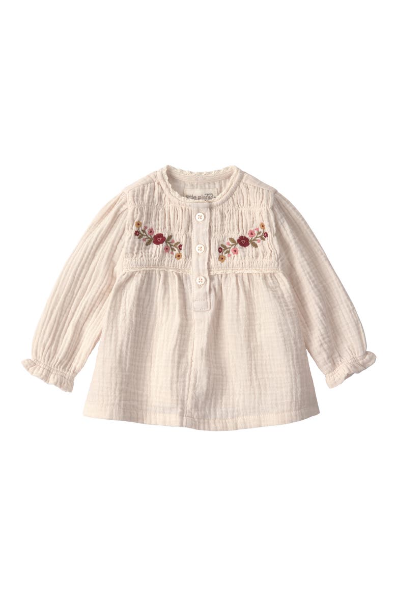 Organic Cotton Gauze Top, Main, color, CREAM FLORAL