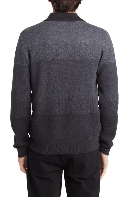 Robert Barakett Men's Crosswoods Front-zip Sweater In Gray