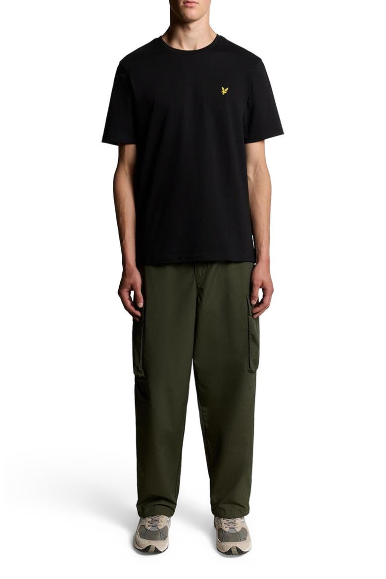 Crew Neck Short Sleeve T-Shirt, Alternate, color, Jet Black