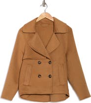 Belle & Bloom I'm Yours Double Breasted Wool Blend Coat