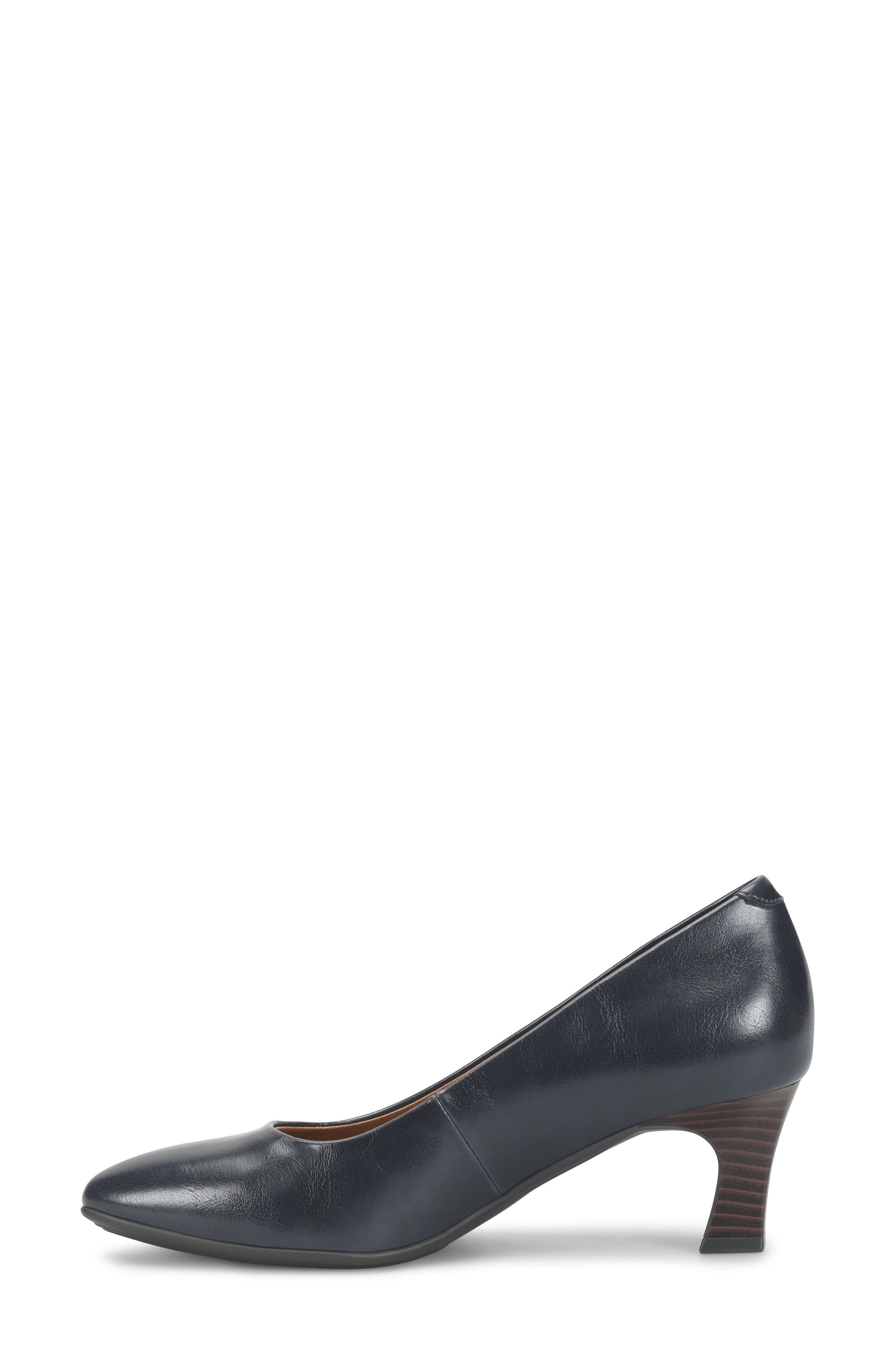 Vero Faux Leather Pump, Alternate, color, NAVY SMOOTH