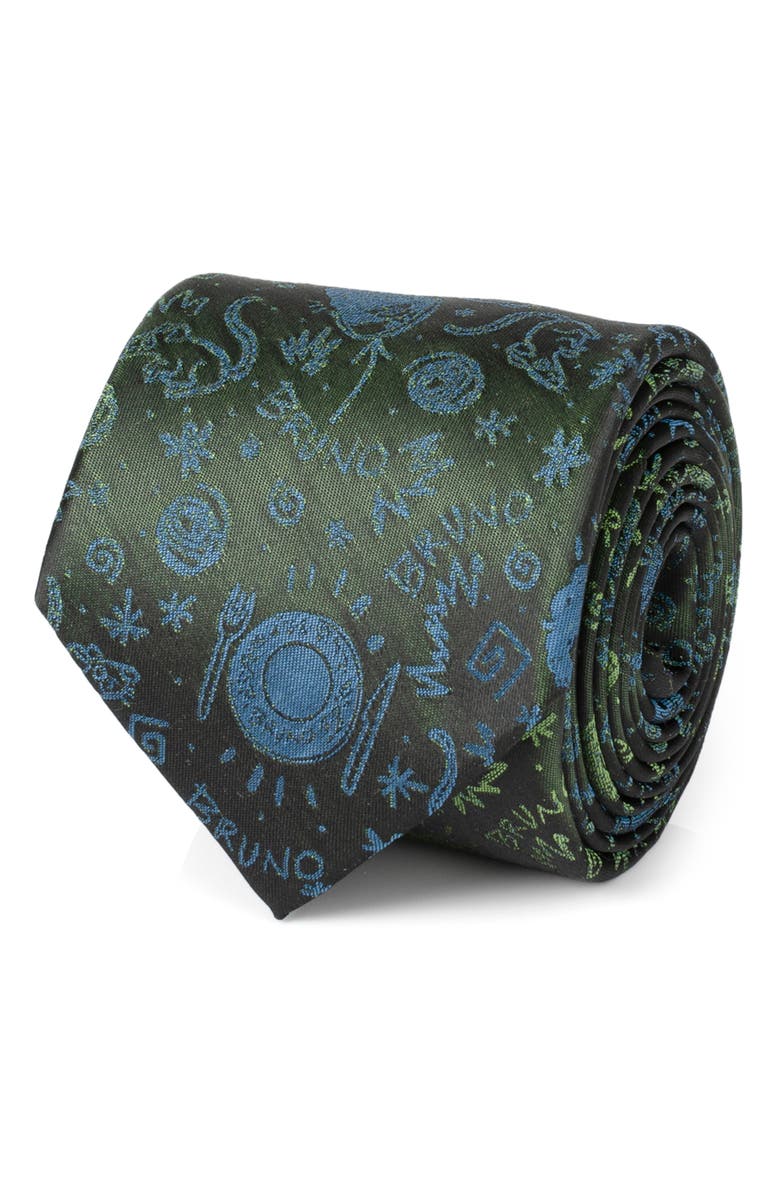Cufflinks, Inc. x Disney<sup>®</sup> Bruno Silk Blend Tie, Main, color, Black Multi