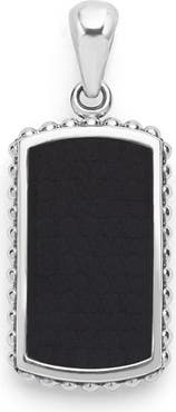 LAGOS Men's Anthem Black Agate ID Tag