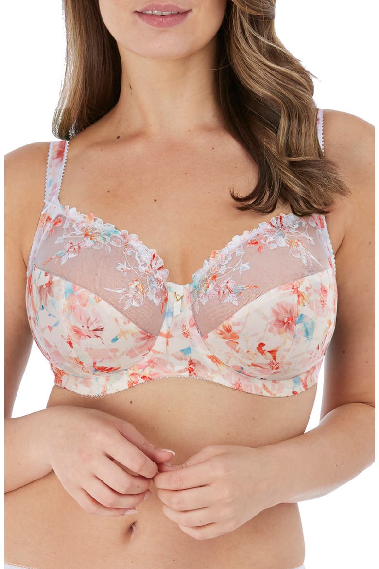 Thea Underwire Side Support Bra, Main, color, SORBET