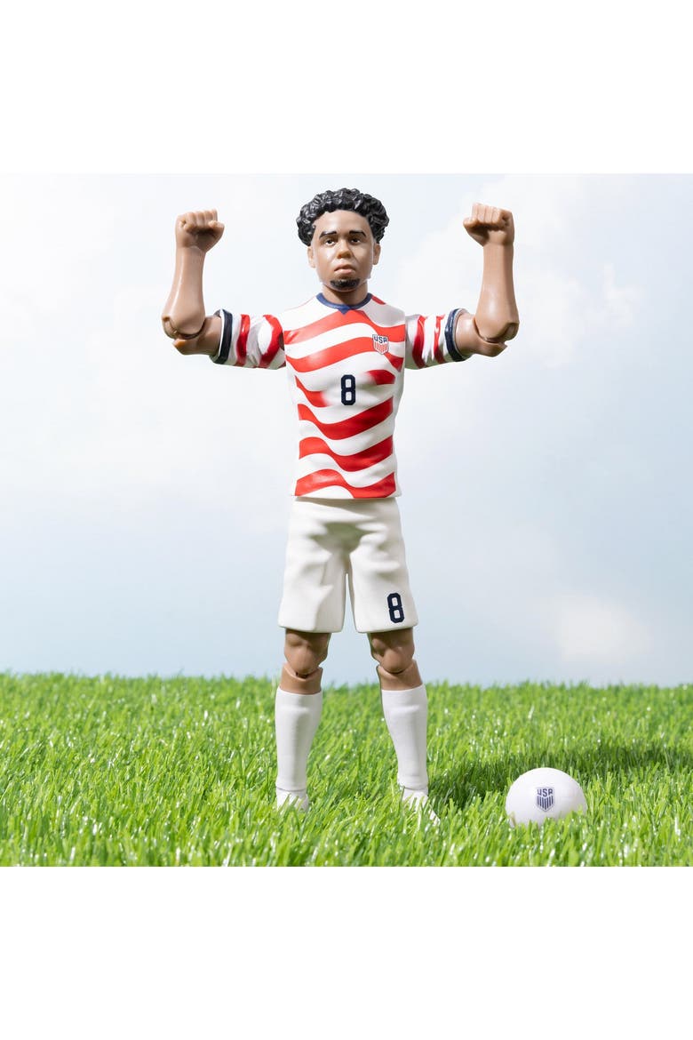 Sockers 2026 USMNT Weston McKennie Home Jersey 8" Soccer Action Figure, Alternate, color, Red