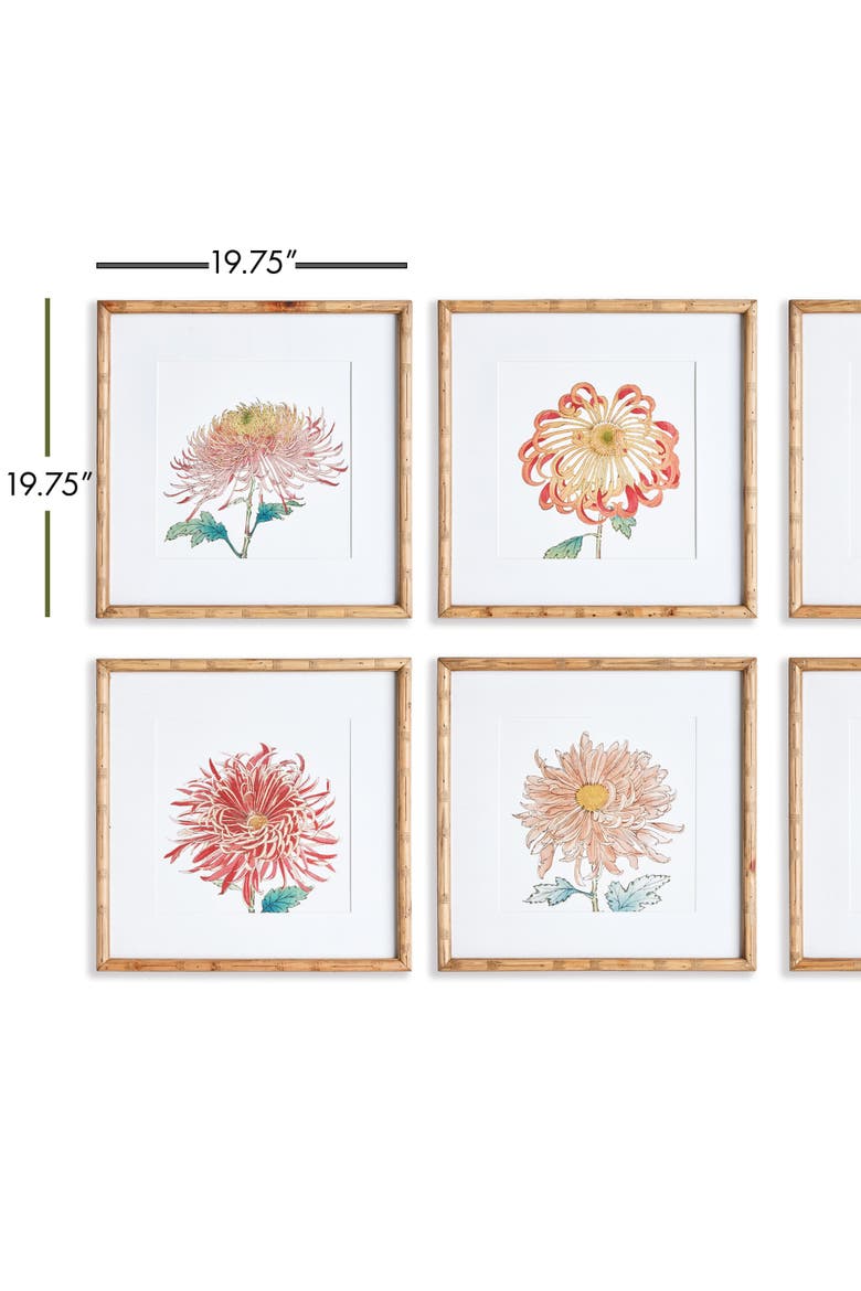 Colorful Chrysanthemum Prints St/6, Alternate, color, Pink