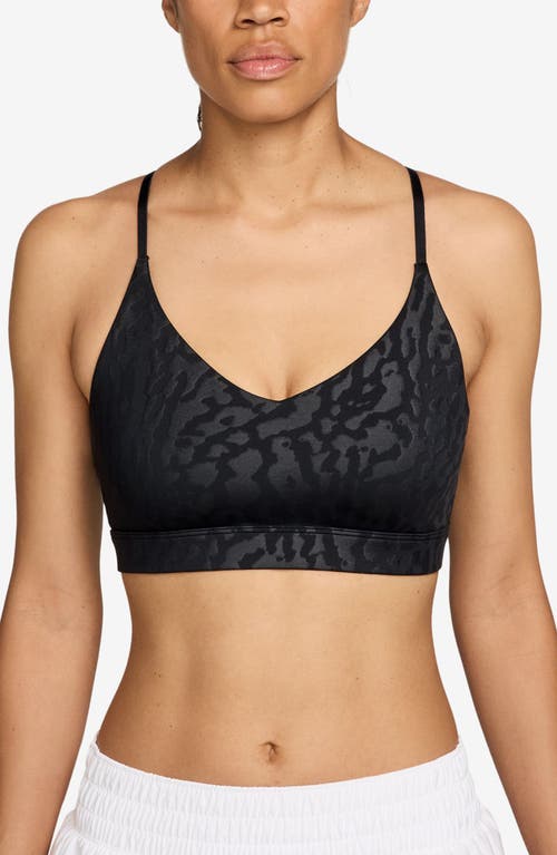 Nike Dri-fit Racerback Sports Bra In Black