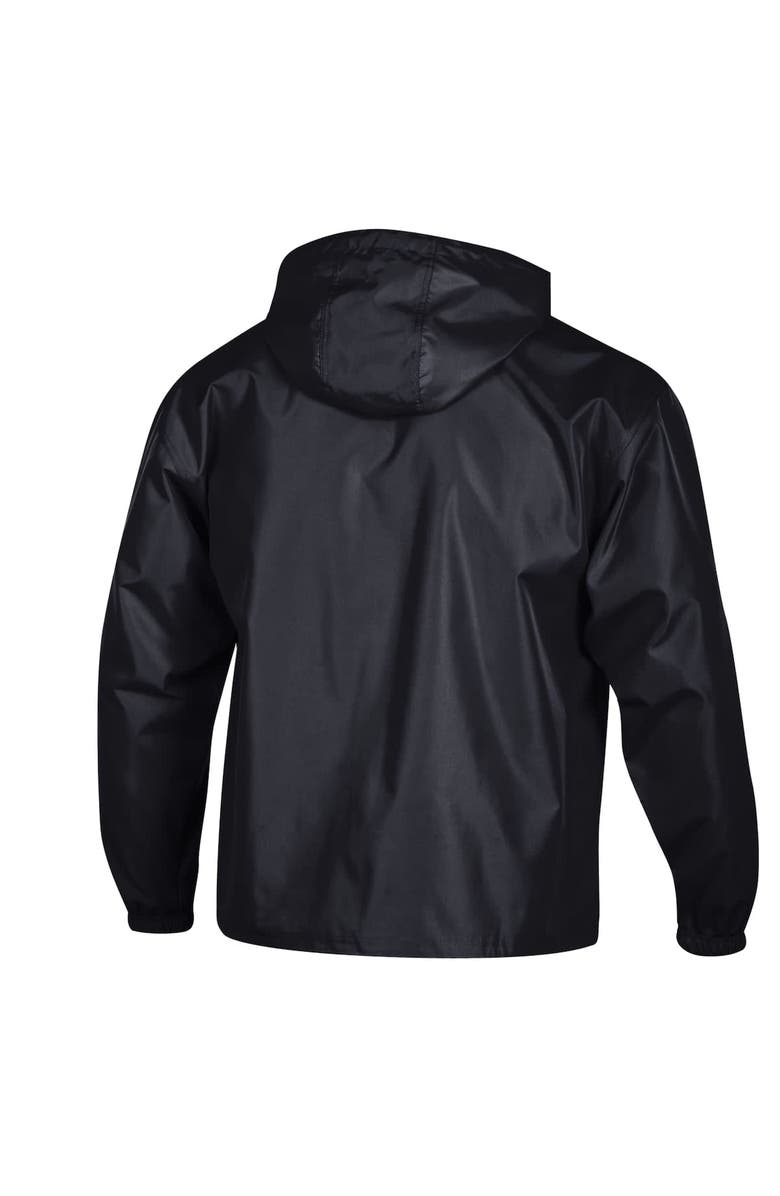 Champion Men's Champion Black Alabama Crimson Tide Packable Hooded Windbreaker Half-Zip Jacket, Alternate, color, Black