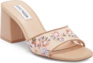Steve Madden Claudiah Floral Embroidered Slide Sandal